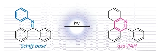 Oxidative photocyclization of aromatic schiff bases